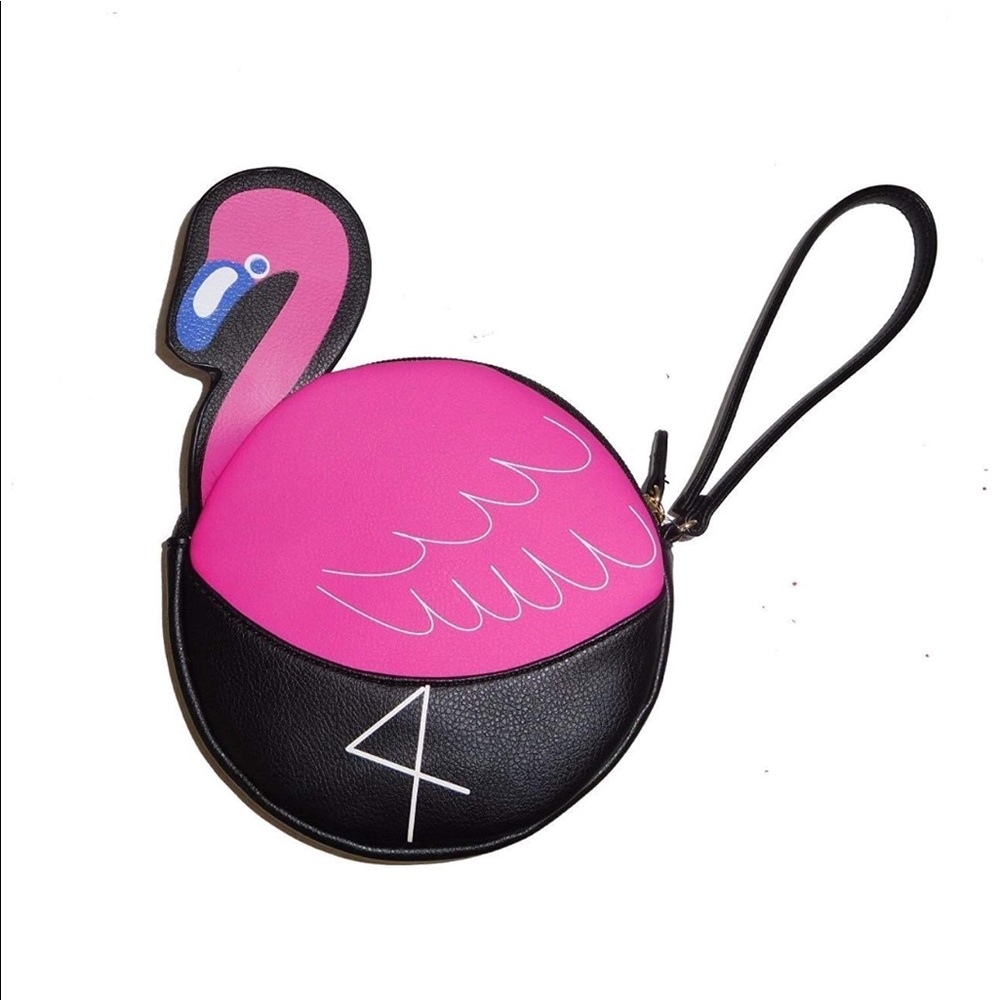 Betsey Johnson Flamingo Wristlet Coin Purse